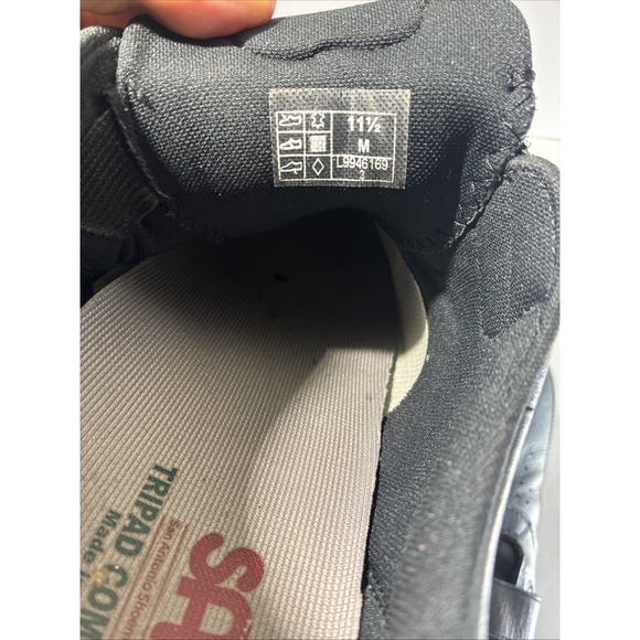 SAS-TRIPAD COMFORT Mens size 11.5 M Black Leather Comfort Shoe Double Strap - Picture 8 of 9